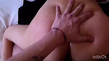 Asian gf loves doggy