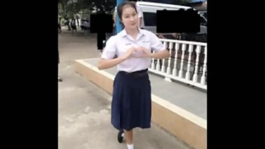 Thai School Girl with Huge Boobs