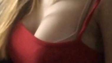 Big Breats Teen in the bus