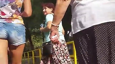 Spy sexy ass short teens girl romanian