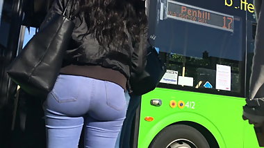 Hot Jeans Ass Ebony (College)