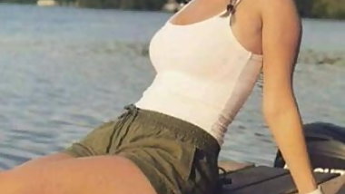 college girl on couch sucking in heels