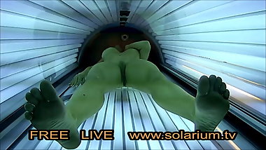 Filmed on Public Tannig Salon on solarium