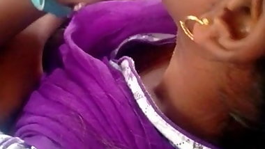 Tamil young college girl boobs cleavage & grouping in bus 4