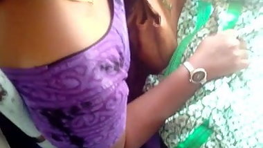 Tamil young college girl boobs cleavage & grouping in bus 8
