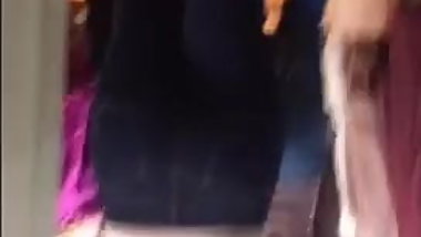 Thick teen doesn&rsquo;t notice she&rsquo;s being recorded