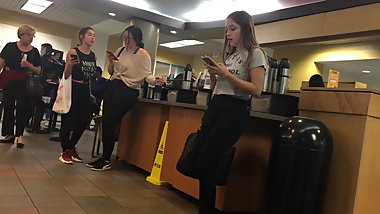 Teen Waiting The Coffee