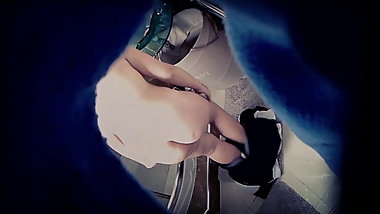 Cute teen sister taking off her pjs to shower