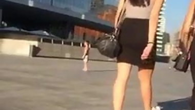 Amazing teen in a see through dress