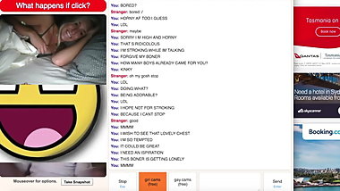 OMEGLE TOYBOY - PLAYING WITH HOT BLONDE TEEN