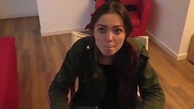 Geordie chav teen slag in tights gets fucked by older guy