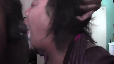 BBC fucking her face hard