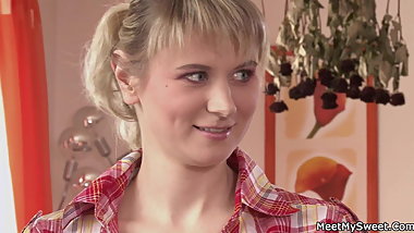 Guy finds old couple fuck his teen girlfriend