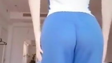 Shy asian teen girl strips and shows off her body