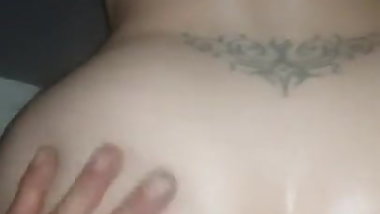 Inked girl doggystyled