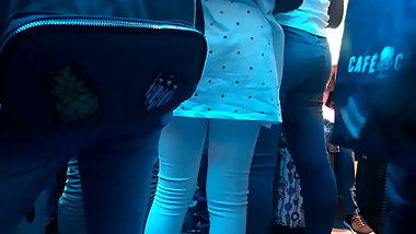 Young woman in jeans