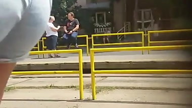 Spy sexy ass short teen girl romanian