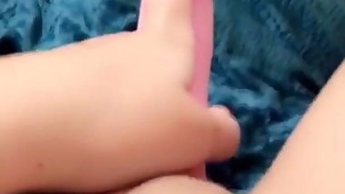 Jess with Pink dildo