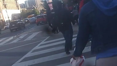 Thick ass teen gray sweats