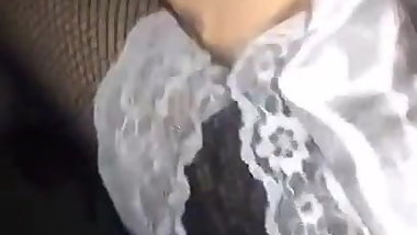 Wearing Slutty Maid Cosplay in Public