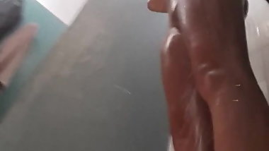 Wonderful girl under shower