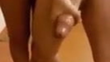 Huge cum shot from handjob