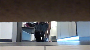 Two nice ladies in the dressingroom