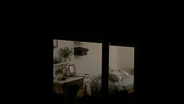 Neighbor teen spy voyeur go into bed