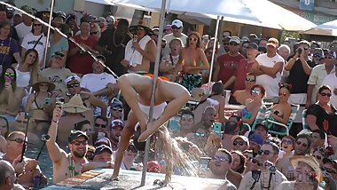 Pussy Flashing Pool Party Slut Contest 2018 Key West p1