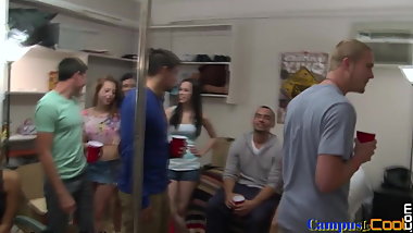 Petite college teen gets eaten out