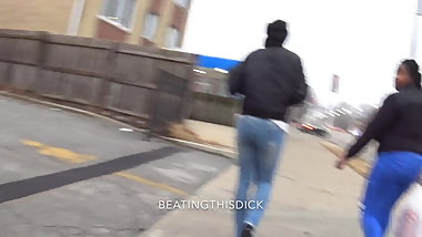 BUSTED! BLUE SEE THOUGH LEGGING