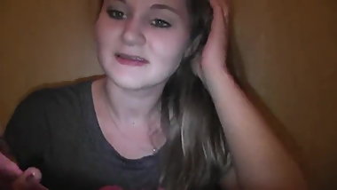 Hot teen Whitney Wisconsin licking panty's