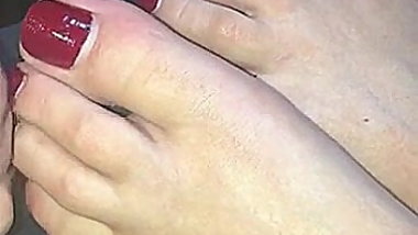 Turkish turc teen footjob in car