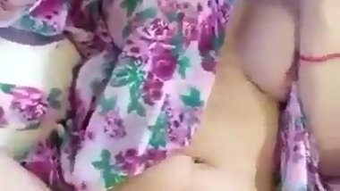 Fingering delicious lips