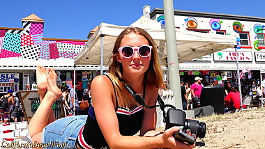 Hannah Reed Teen Feet at Venice Beach