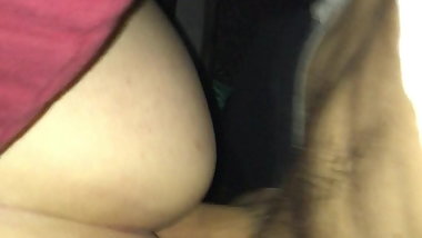 Blond 18yo teen fucked in car and cum on her ass