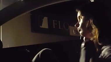 Car dick flash my friend and touch handjob!