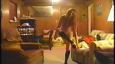 Shy college student strips for the camera