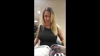 Teen in public labrary