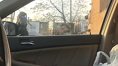 Nosy ghetto teen flash pt.2