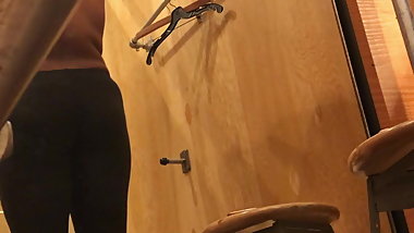 Big tit ebony girl in the dressing room