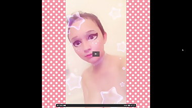 Big tittie teen in the tub teasing