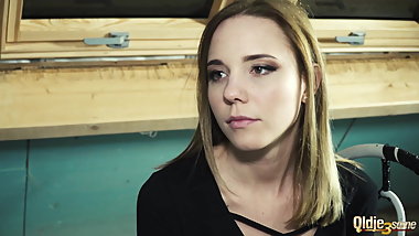 2 horny teens have great hardcore old and young threesome