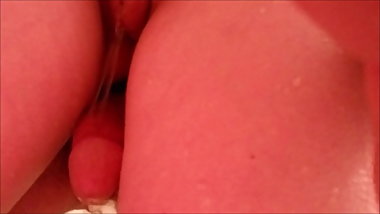 Girlfriend Pisses on Dick - Pee Watersports Bathroom Pissing