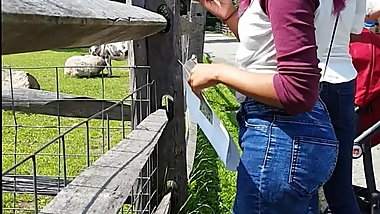 HOT Ebony Teen in Tight Jeans 1