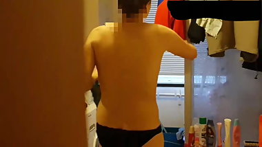 step sister before and after shower