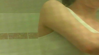 Asian teen shower