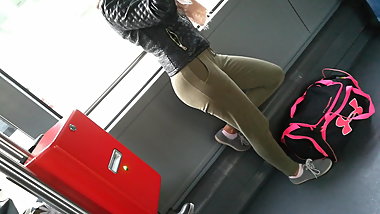 Perfect Teen Ass on the Bus