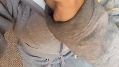 Blonde girl deepthroat training