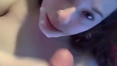 Dad cums on daughter's face CLOSE UP